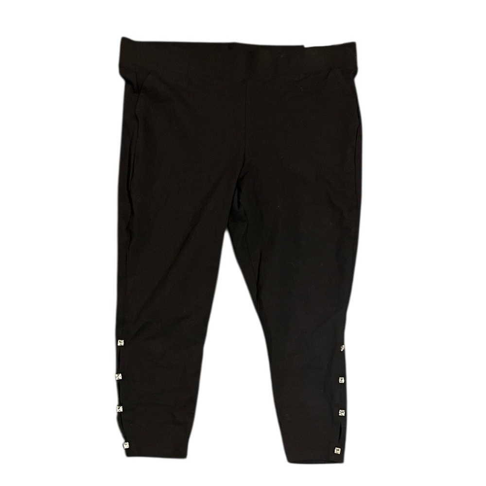 Torrid Black Plus Size Leggings with Square Studs